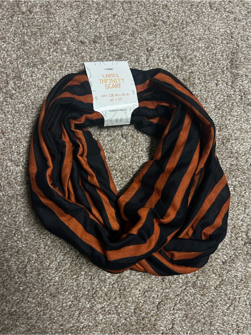 NEW Striped Infinity Scarf